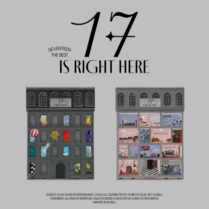 세븐틴 베스트 앨범 17 IS RIGHT HERE SEVENTEEN BEST ALBUM 2종세트